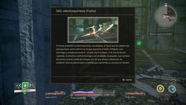 Scarlet Nexus - Fase 2: SAS de electroquinesis