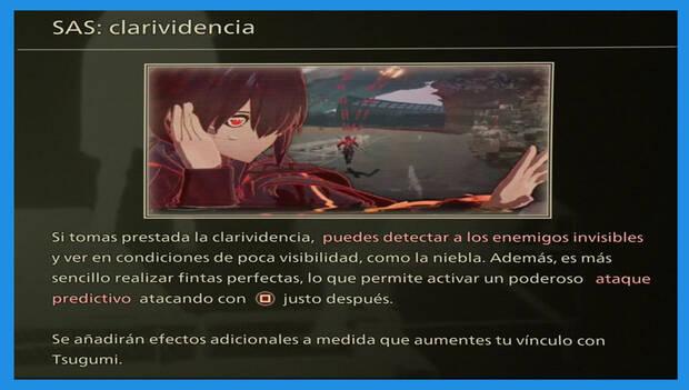 Scarlet Nexus - Tutorial de Clarividencia
