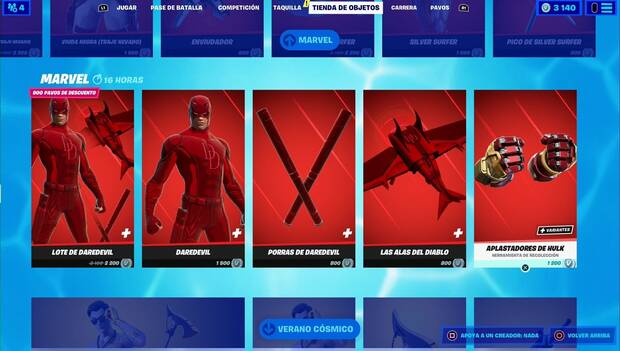 Fortnite Battle Royale - Tienda diaria: Marvel 7