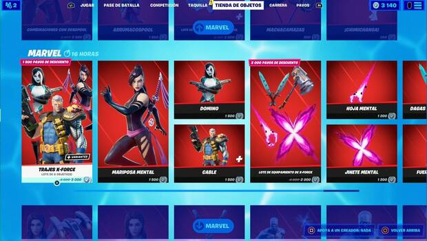 Fortnite Battle Royale - Tienda diaria: Marvel 5