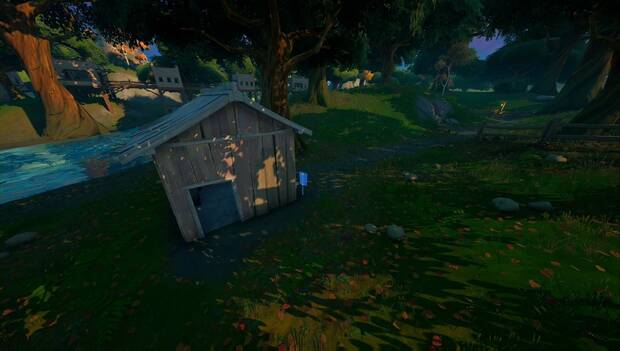Fortnite - Coloca carteles de persona desaparecida en Alameda Afligida y Campo Calígine: tercer cartel en Alameda Afligida
