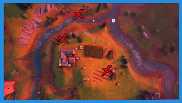 Fortnite - Busca pistas en la granja: ubicación de las pistas