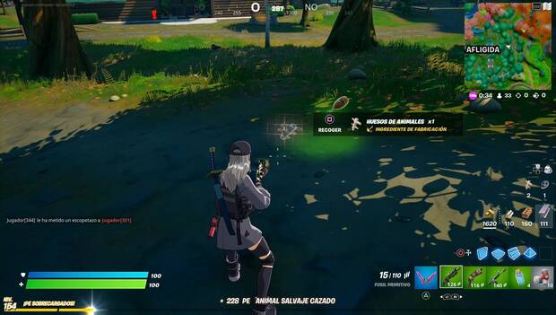 Fortnite - Fabrica pistolas: hueso