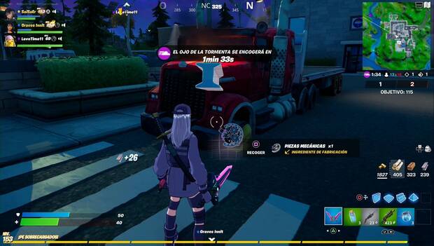 Fortnite - Fabrica pistolas: piezas mecánicas