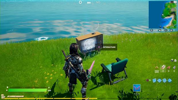 Fortnite - Destruye televisores espeluznantes: séptimo televisor