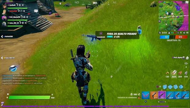 Fortnite - Reúne diferentes tipos de armas: un arma