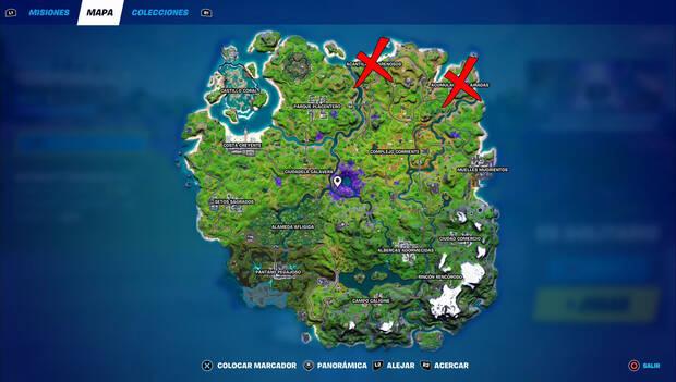 Fortnite - Registra cofres en Acantilados Arenosos y Acumulaciones Airadas: ubicación