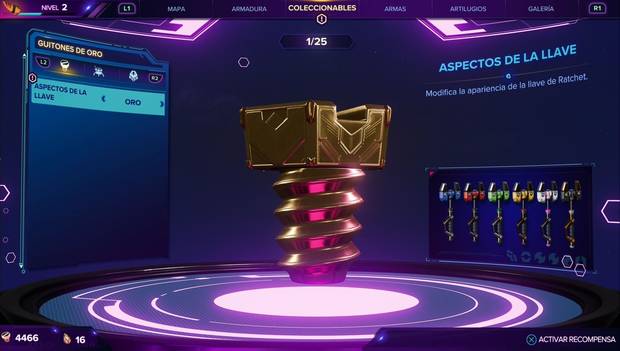 Ratchet & Clank: Guitones de oro: recompensas
