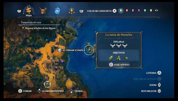 Immortals Fenyx Rising - Cámaras del Tártaro en Tierraforja: ubicación de la Cámara del Tártaro La tarea de Heracles