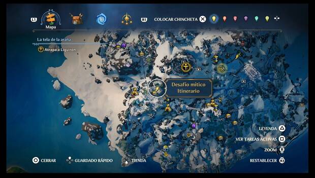 Immortals Fenyx Rising - Desafíos míticos de Itinerario: ubicación del Desafío 14 en Cima del Rey