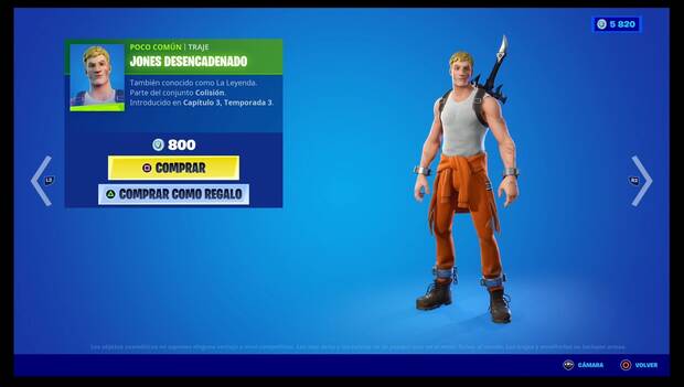 Fortnite Battle Royale - Skin de Jones Desencadenado