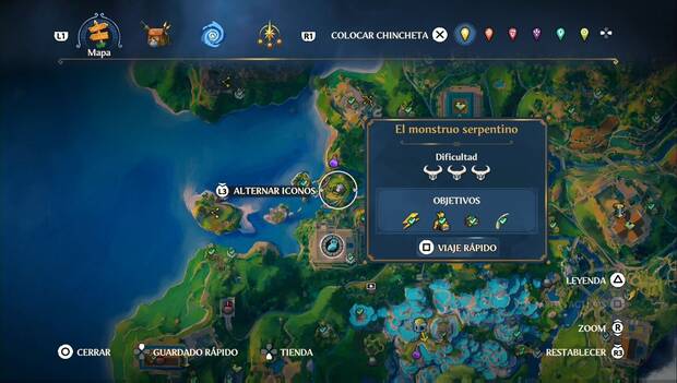 Immortals Fenyx Rising - Cámaras tel Tártaro: ubicación de El monstruo serpentino