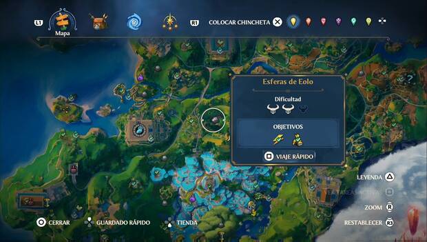Immortals Fenyx Rising - Cámaras tel Tártaro: ubicación de Esferas de Eolo
