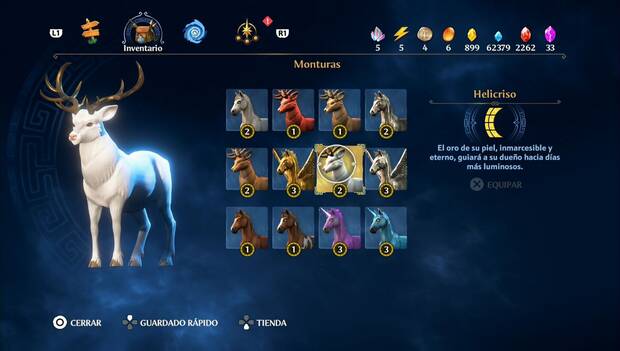 Immortals Fenyx Rising - Monturas: Helicriso