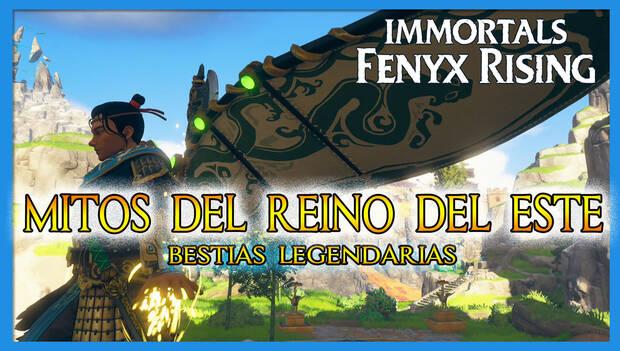 Immortals Fenyx Rising: Mitos del Reino del Este - Portada del nodo de Bestias legendarias