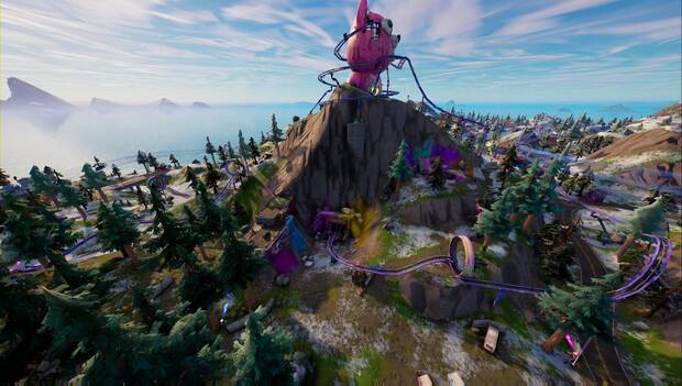 Fortnite Battle Royale - Novedades del Capítulo 3, Temporada 3: entrada de la Caverna Descontrol donde hay bolonchos