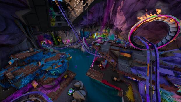 Fortnite Battle Royale - Novedades del Capítulo 3, Temporada 3: Caverna de control reconvertida en Caverna Descontrol, una sala de fiestas
