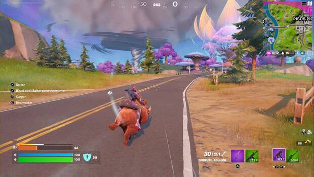 Fortnite Battle Royale - Novedades del Capítulo 3, Temporada 3: jabalí con nuestro personaje montado sobre él