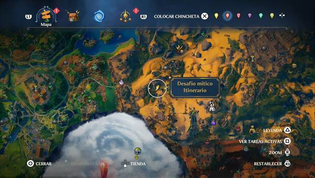 Immortals Fenyx Rising - Desafíos míticos de Itinerario: ubicación del desafío #13 en Tierraforja