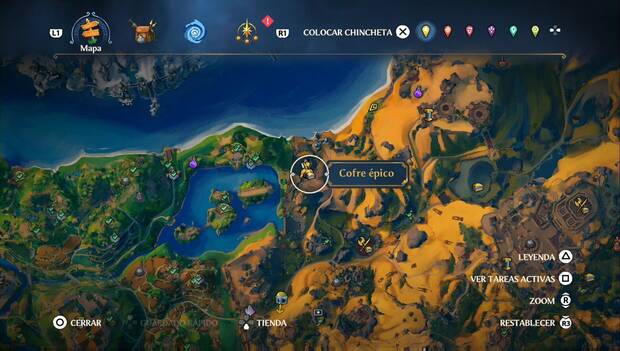 Fortnite Battle Royale - Cofres épicos en Tierraforja: ubicación del cofre 1 al noroeste de la región
