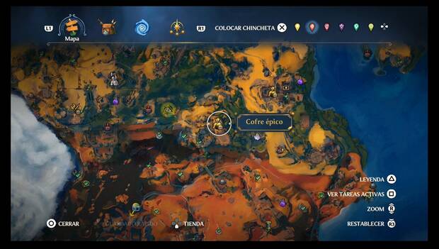 Fortnite Battle Royale - Cofres épicos en Tierraforja: ubicación del cofre en la zona central de la frontera sur de Tierraforja