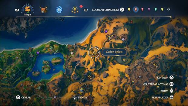 Fortnite Battle Royale - Cofres épicos en Tierraforja: ubicación del cofre 2 al suroeste de Atmos Mechanikos