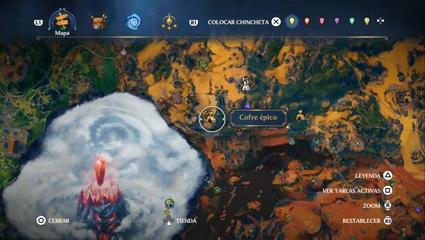 Fortnite Battle Royale - Cofres épicos en Tierraforja: ubicación del cofre 4 en el extremo suroeste de la región
