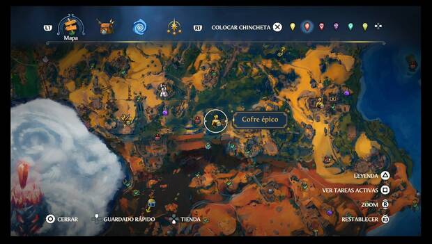 Fortnite Battle Royale - Cofres épicos en Tierraforja: ubicación del cofre en la zona central de la frontera sur de Tierraforja