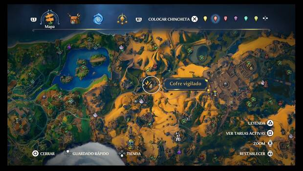 Immortals Fenyx Rising - Cofres vigilados en Tierraforja: ubicación del cofre al oeste de la Fragua de los dioses