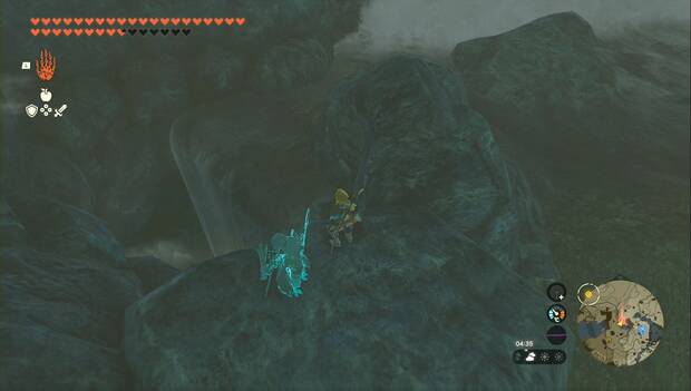 The Legend of Zelda: Tears of the Kingdom - Sidon, en la región zora: agujero al Palacete de Aguasclaras
