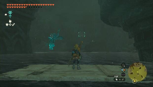 The Legend of Zelda: Tears of the Kingdom - Sidon, en la región zora: tubería con rocas en la pared norte