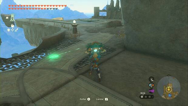 The Legend of Zelda: Consejo de tiempos pretéritos: planeador cerca de la reliquia