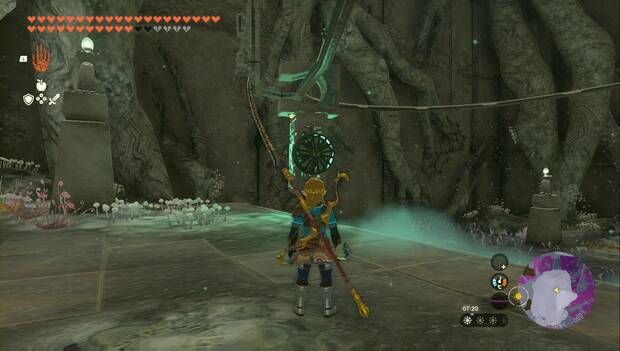 The Legend of Zelda: Consejo de tiempos pretéritos: caja montada en el raíl con dos ventiladores