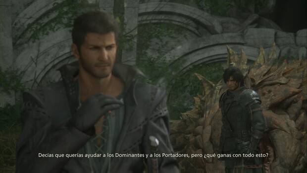 Final Fantasy XVI - En busca del Dominante: Clive pregunta a Cid por sus intenciones