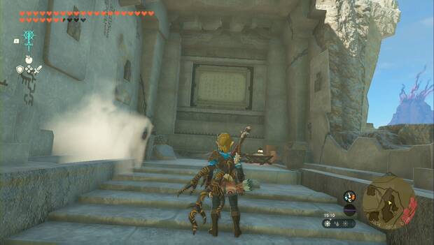 The Legend of Zelda: Tears of the Kingdom - Turismo de antaño, grabado en la pared