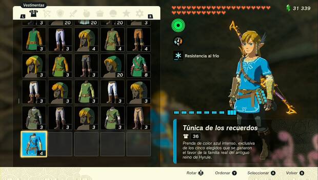 The Legend of Zelda: Tears of the Kingdom - Túnica de los recuerdos