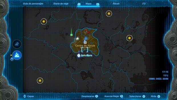 The Legend of Zelda: Tears of the Kingdom - Investiga los extraños sucesos: marcadores de la misión