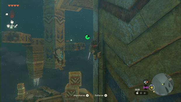 The Legend of Zelda: Tears of the Kingdom - Tureli, en el poblado orni: subida de las columnas
