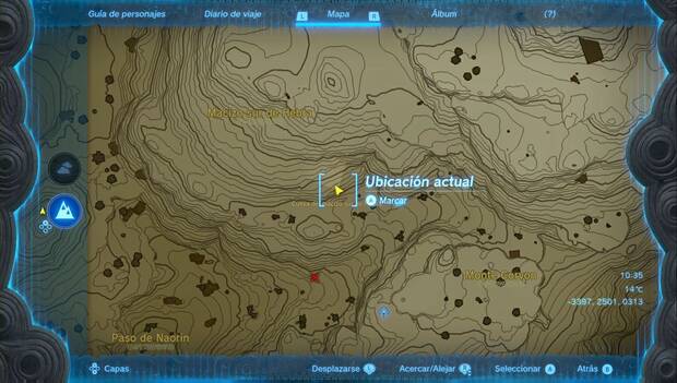 The Legend of Zelda: Tears of the Kingdom - Tureli, en el poblado orni: ubicación de la Cueva del macizo sur de Hebra