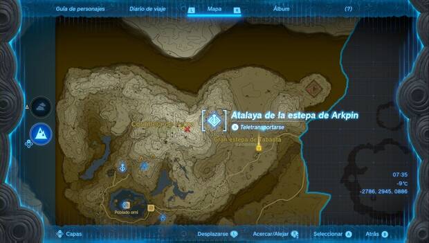 The Legend of Zelda: Tears of the Kingdom - Tureli, en el poblado orni: ubicación de la atalaya