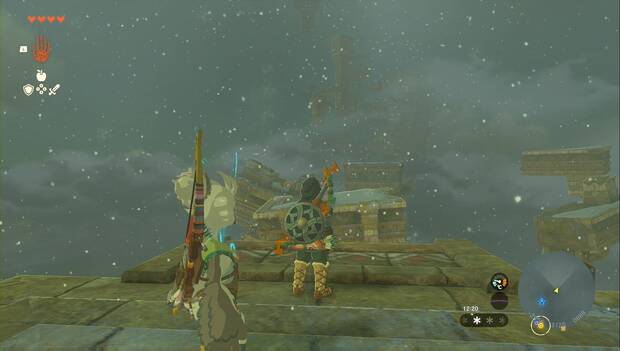 The Legend of Zelda: Tears of the Kingdom - Tureli, en el poblado orni: ruinas hacia la parte superior de la tormenta