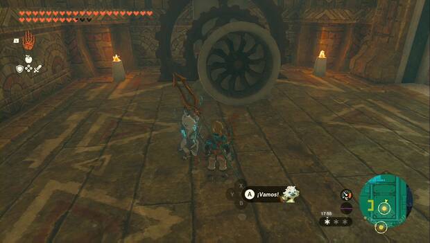 The Legend of Zelda: Tears of the Kingdom - Templo del Viento: primera turbina