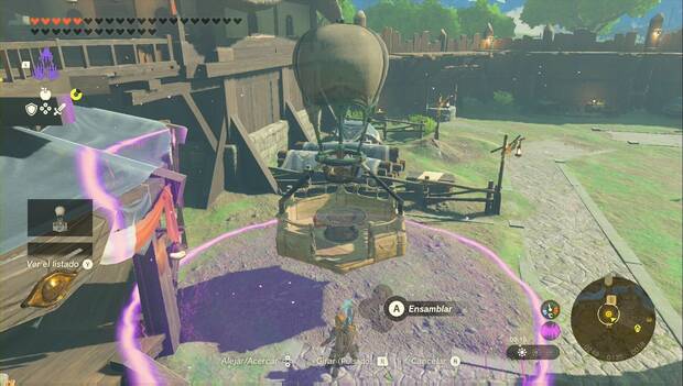 The Legend of Zelda: Tears of the Kingdom - El templo del Subsuelo: generador de esquemas y globo
