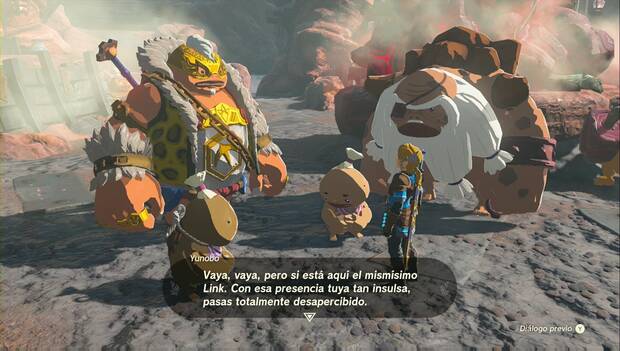The Legend of Zelda: Tears of the Kingdom - Yunobo, en Ciudad Goron: Yunobo