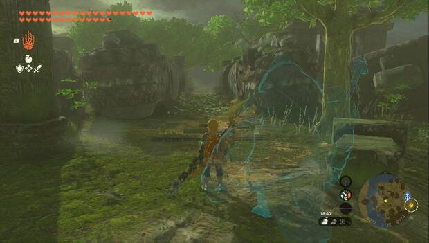The Legend of Zelda: Tears of the Kingdom - El corredor entre los dos dragones, cabezas de dragón