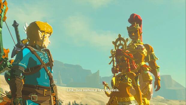 The Legend of Zelda: Tears of the Kingdom - Riju, en la Ciudadela Gerudo: Riju explica que se va a la ciudadela