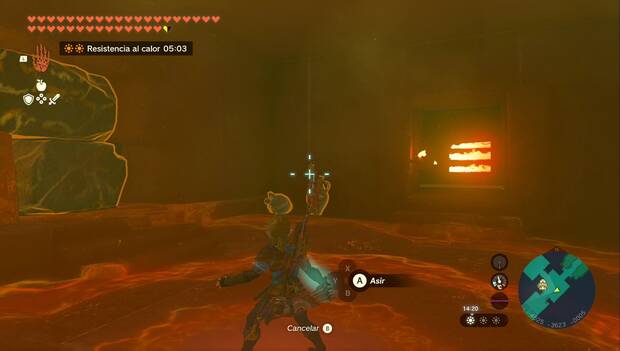 The Legend of Zelda: Tears of the Kingdom - Templo del Trueno: cruce en la entrada del Templo del Trueno