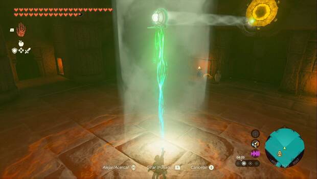 The Legend of Zelda: Tears of the Kingdom - Templo del Trueno: espejo de pared cargado