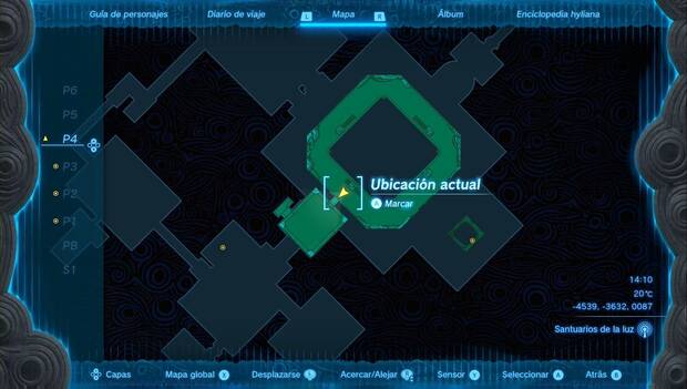 The Legend of Zelda: Tears of the Kingdom - Templo del Trueno: sala suroeste de la cuarta planta