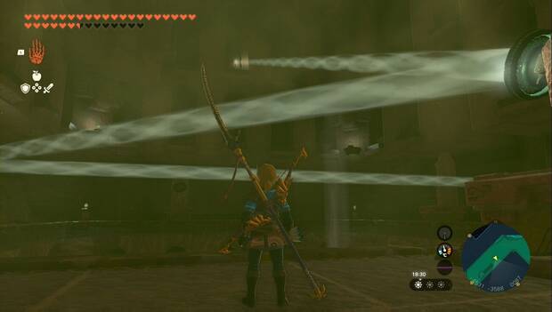 The Legend of Zelda: Tears of the Kingdom - Templo del Trueno: espejo cargado
